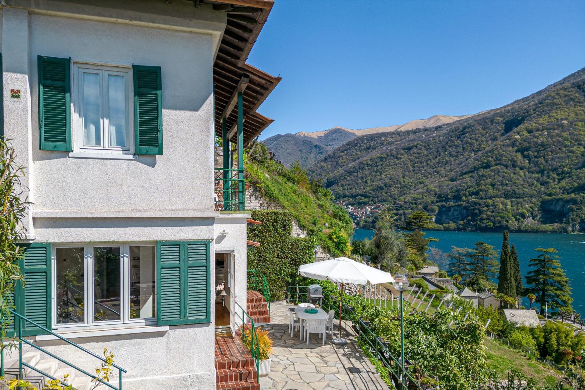 Casa Bambu - Splendida Vista Lago E Posto Auto Laglio Ngoại thất bức ảnh